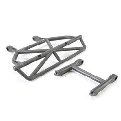 5836 Rear Bumper / Bumper Mount, Black: Slash 5836