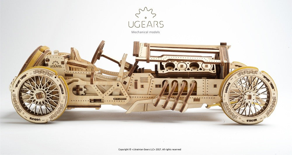 UGears U-9 Grand Prix Car - 348 piezas (Avanzado)