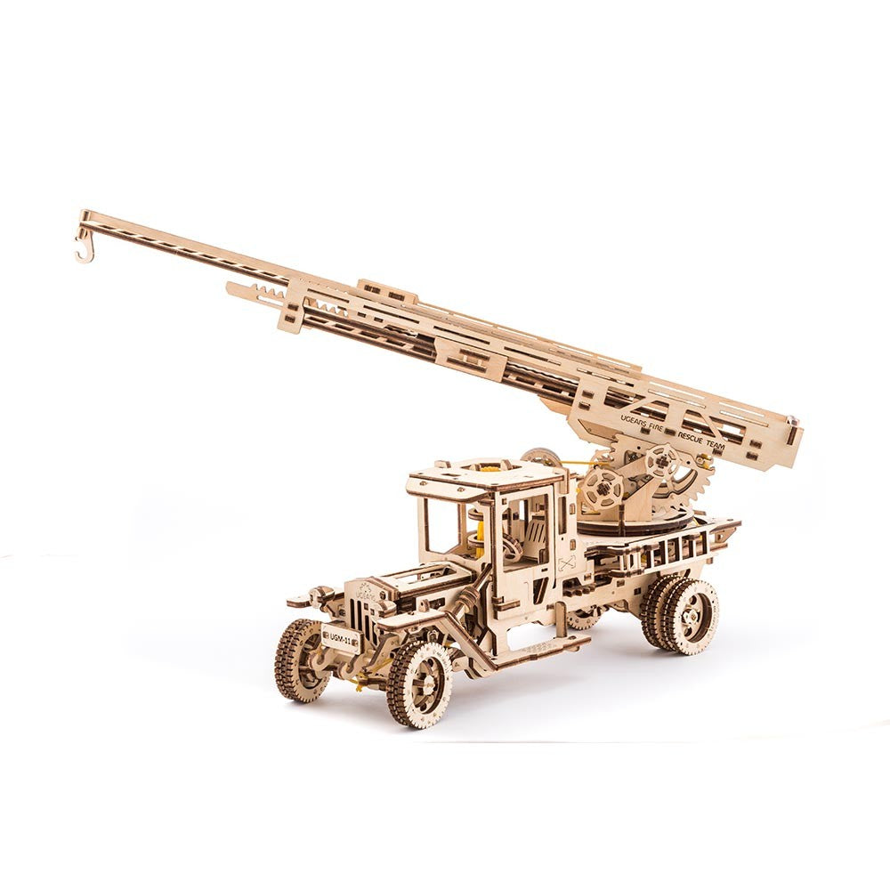 UGears Ladder Fire Truck - 537 pieces (Advanced)