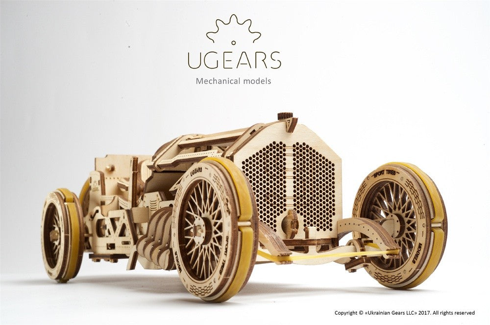 UGears U-9 Grand Prix Car - 348 piezas (Avanzado)