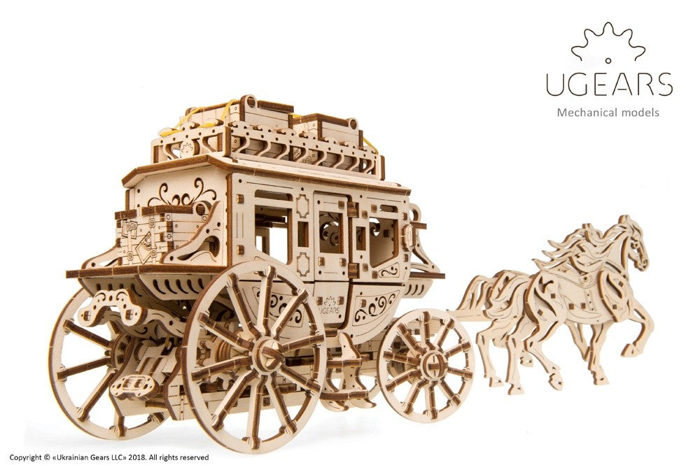 UGears Stagecoach - 248 piezas (Mediano) 