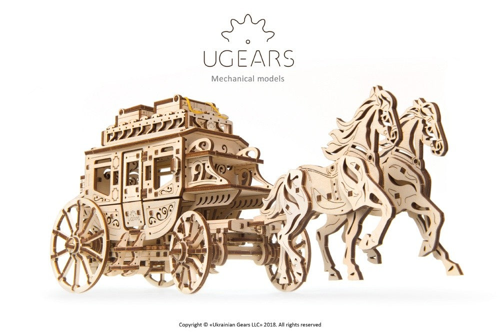 UGears Stagecoach - 248 piezas (Mediano) 