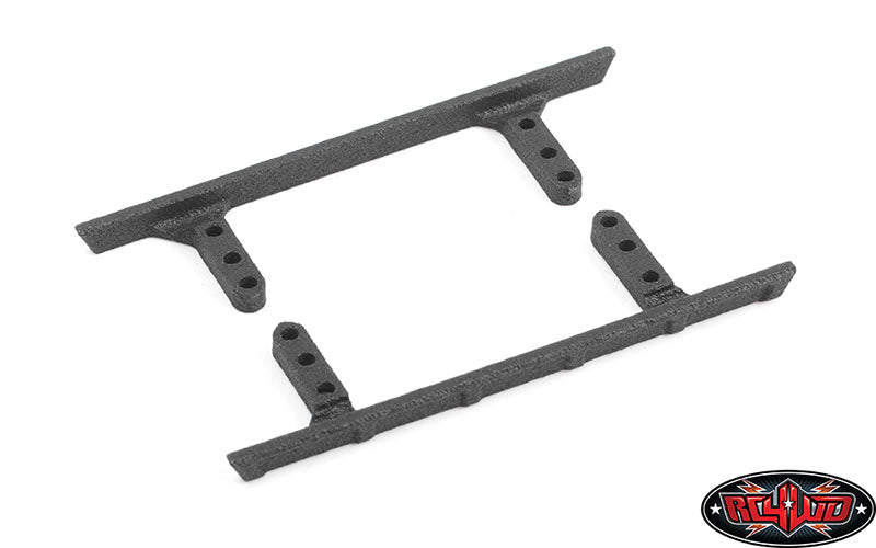 VVV-C1040 DESLIZADORES DE ESTRIBO LATERAL SERIE MICRO PARA AXIAL SCX24 1/24 JEEP WRANGLER RTR (ESTILO A)