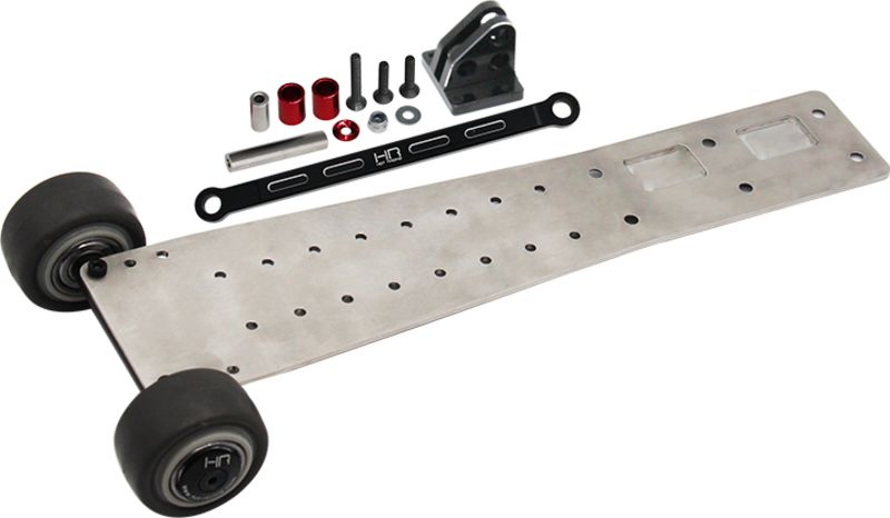 HRAAON133XR Barra con ruedas de acero inoxidable Speed Run para Arrma 1/8