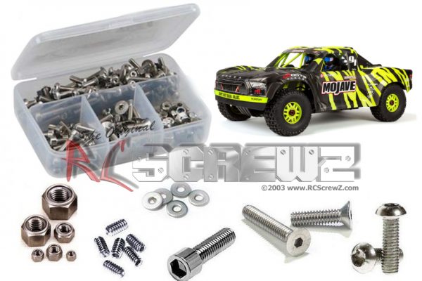 ara023 – Arrma Mojave 6s BLX 1/7th (#ARA106058) Stainless Screw Kit