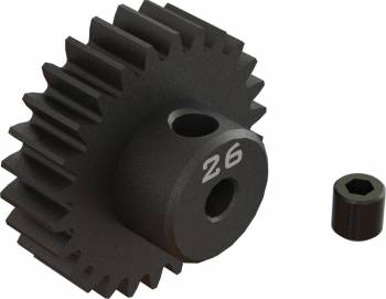 ARA311088 26T 0.8Mod 1/8" Bore CNC Steel Pinion Gear