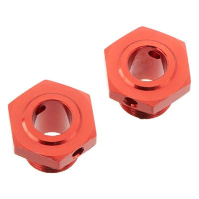 AR310447 Rueda hexagonal de aluminio de 17 mm (13,6 mm de espesor, ROJA) (2 piezas) -ARAC9413