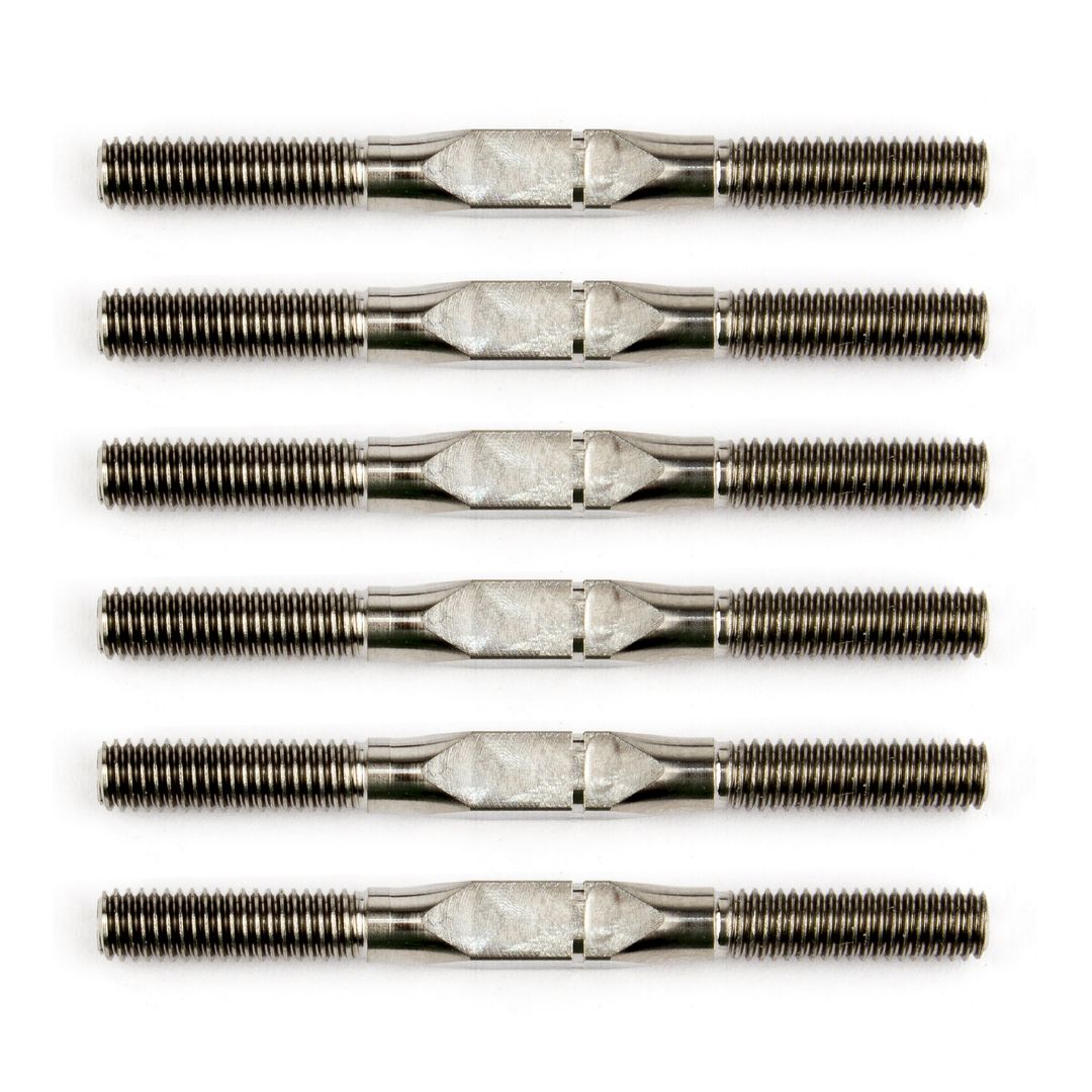 21565 Team Associated FT 1/14 Titanium Turnbuckle Set, silver