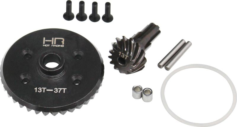 ATF9337 Anillo/piñón diferencial helicoidal de acero - BLX 3S 4S