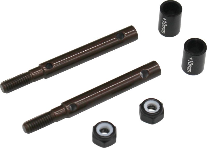 AUTB39W10 +10mm S2 Spring Steel Portal Drive Stub Axles UTB