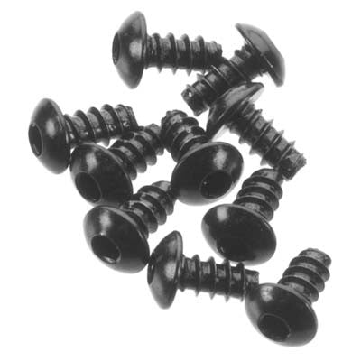 AXA433 Hex Socket Button Head M3x6mm Black (10)