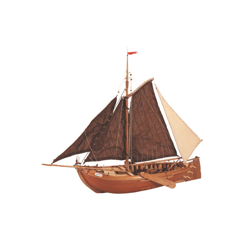 22120 Maquette de bateau en bois : Botter 1/35