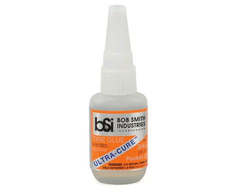 Bob Smith Industries Ultra-Cure Medium CA Tire Glue w/Pin Cap BSI130