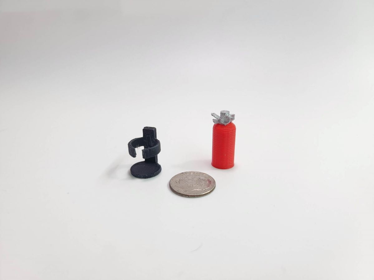 Extincteur ERC10-3001 miniatures à l'échelle 1/10