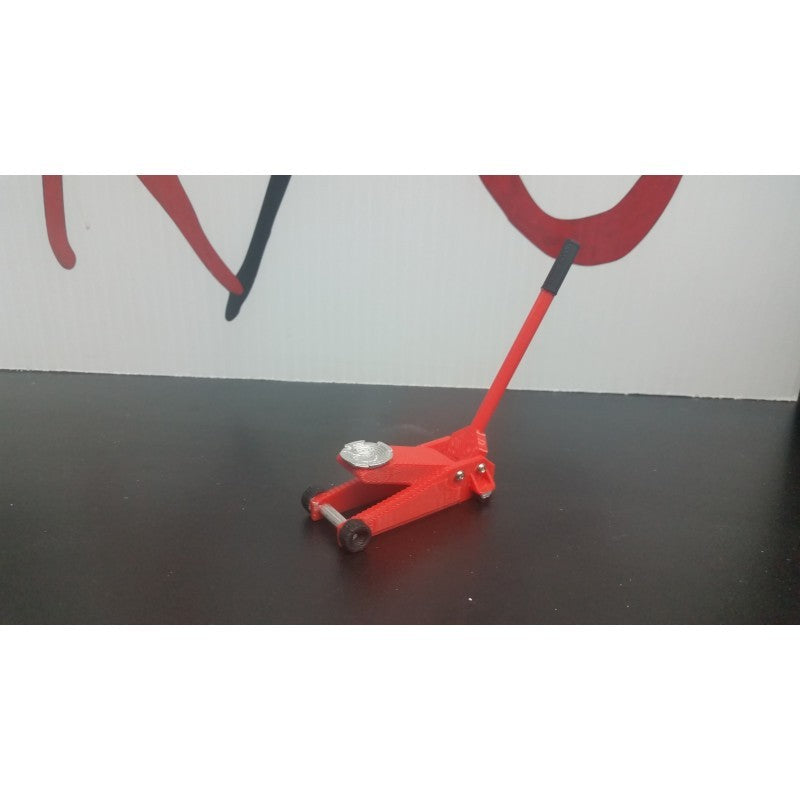 ERC10-7046-RD Floor Jack (Rouge) Miniatures à l'échelle 1/10