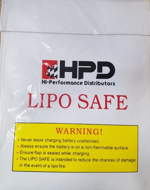 LiPo Safe Bag Hi-Performance Distributors 23x30cm