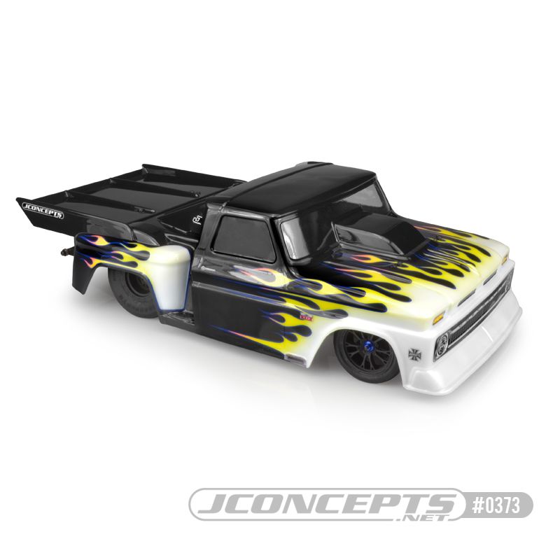 0373 JConcepts 1966 Chevy C10 escalonado con alerón trasero ultra