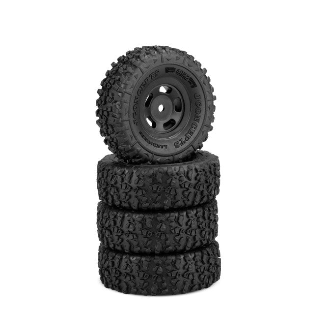 Pneus Landmines, composé doré, prémontés, noir 3431B Glide 5 Wheel