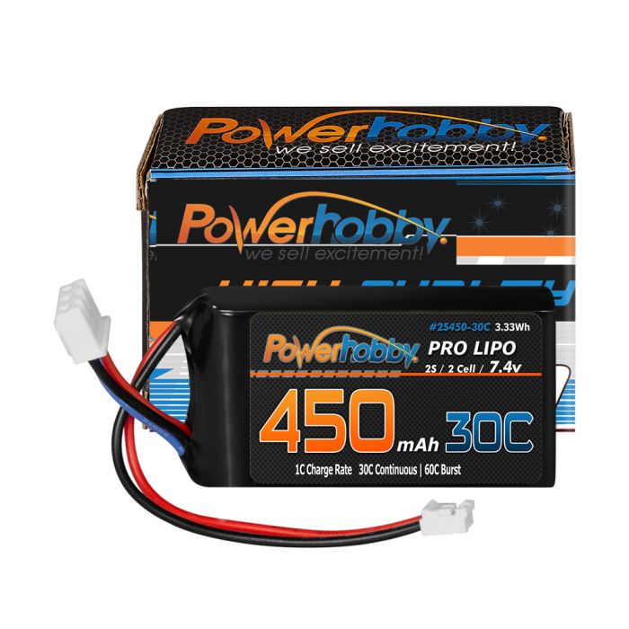2S 450mAh 30C Upgrade Lipo Battery for Axial SCX24 PHB2S45030CPH20