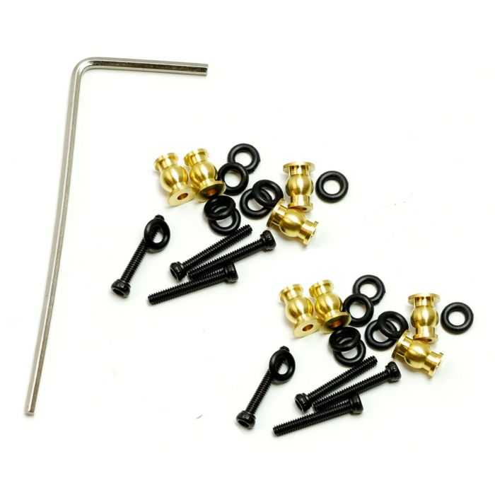 PHBSCX24129  Brass High Clearance Chassis Links, for Axial SCX24 Jeep / Gladiator