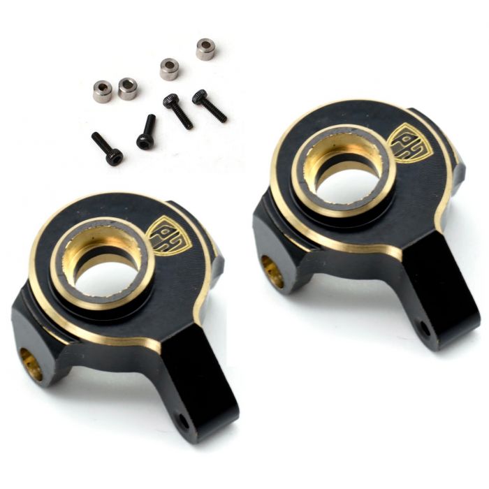 PHBSCX2481 Brass Front Steering Knuckles Upgrade Parts, for Axial SCX24