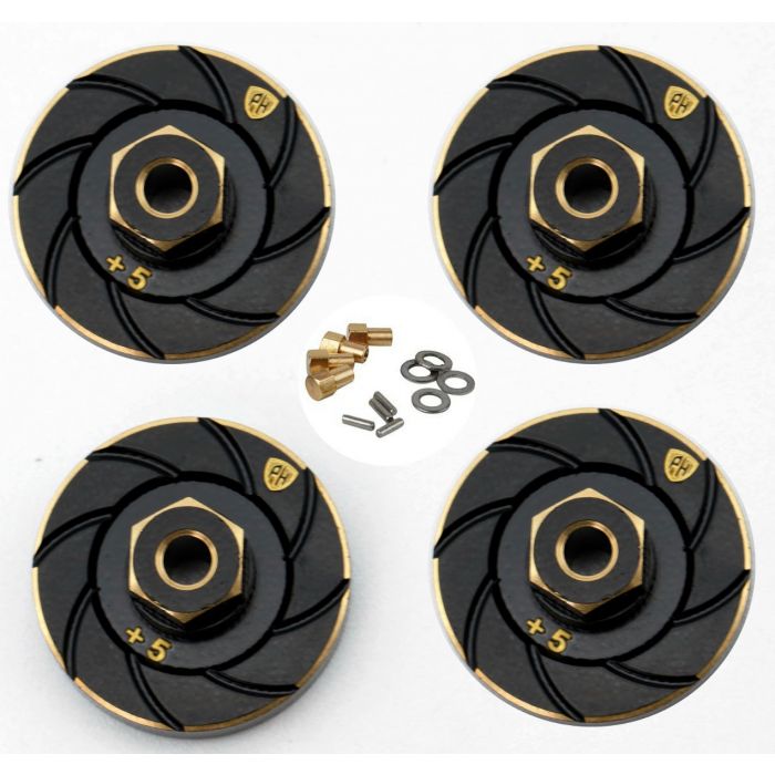 PHBSCX2482 Brass Counterweight Wheel Hub Weights Adapter, for Axial SCX24