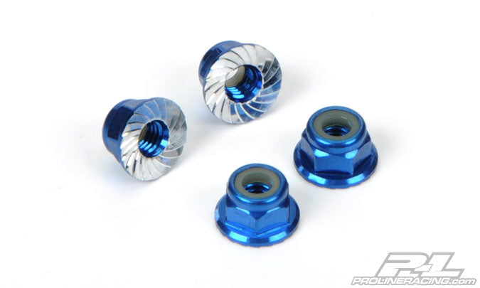 PRO610000 Pro-Line 4mm Serrated Wheel Lock Nuts for 4mm Axle Vehicle