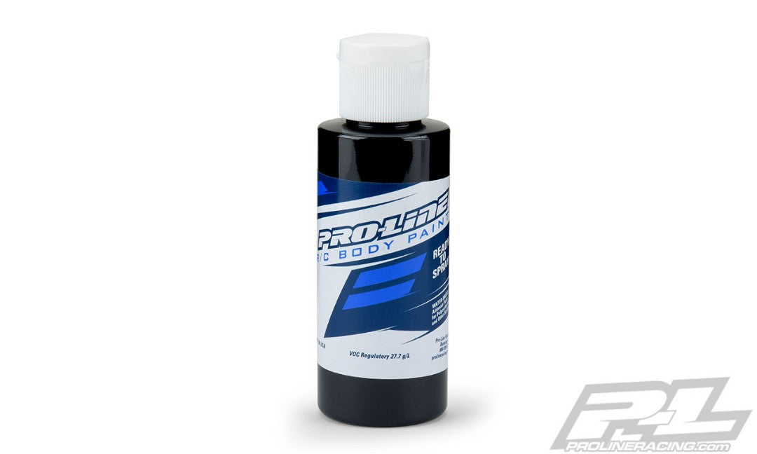 PRO632501 Peinture de carrosserie Pro-Line RC - Noir spécialement formulée pour Polycar