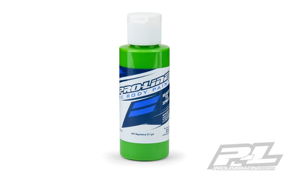 PRO632505 Peinture de carrosserie Pro-Line RC - Vert spécialement formulée pour Polycar