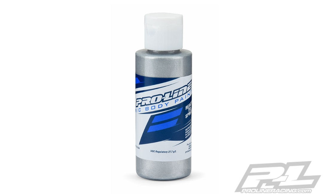 PRO632600 Peinture pour carrosserie Pro-Line RC - Aluminium spécialement formulé pour le poly