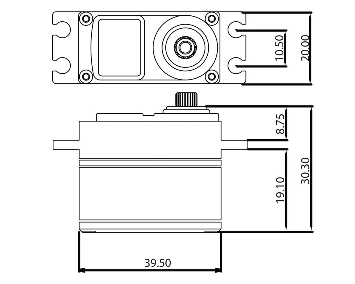 PTK160T  160T Low Profile Digital Torque Servo Use: SAVSV1254MG