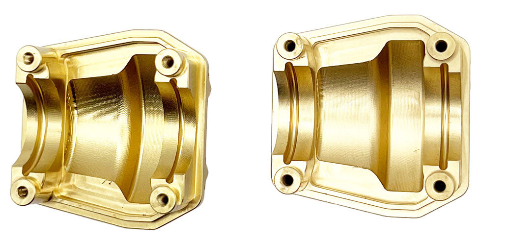 Couvercle de boîtier d'essieu de contrepoids en laiton pour Axial SCX6 RCESCX6003