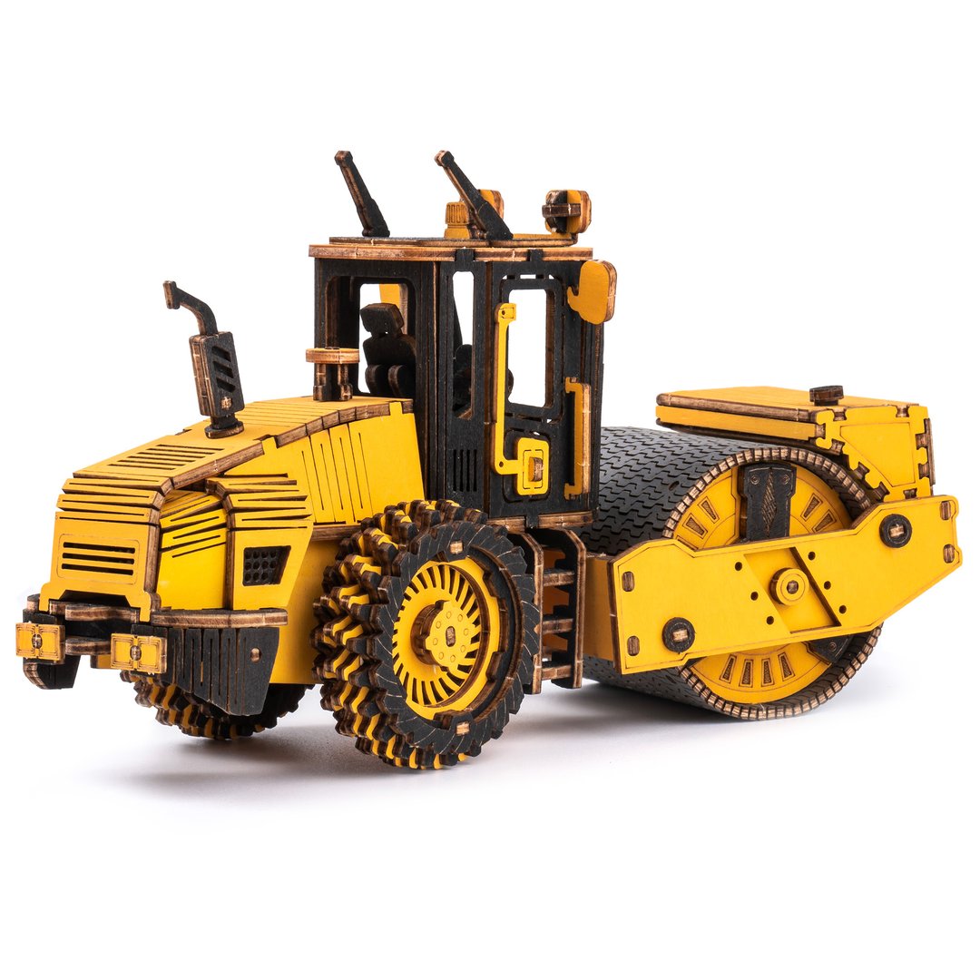 ROETG701K Robotime-ROKR Road Roller 3D wooden puzzle