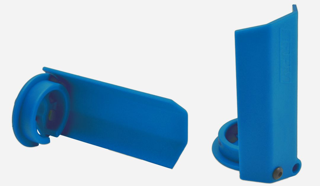 80435 RPM Black Shock Shaft Guards for the Traxxas X-Maxx - Blue