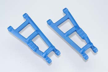 80185 Rear A-Arms Blue Electric Rustler/Stampede (2)