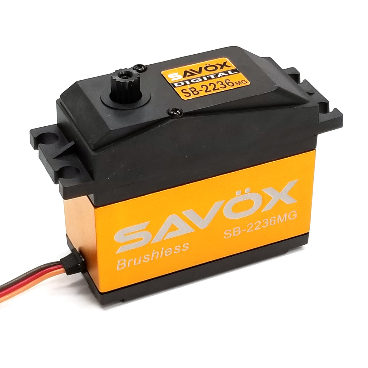 SAVSB2236MG Escala 1/5, alto voltaje, sin escobillas, servo digital 0,13 s/555 oz @ 7,4 V