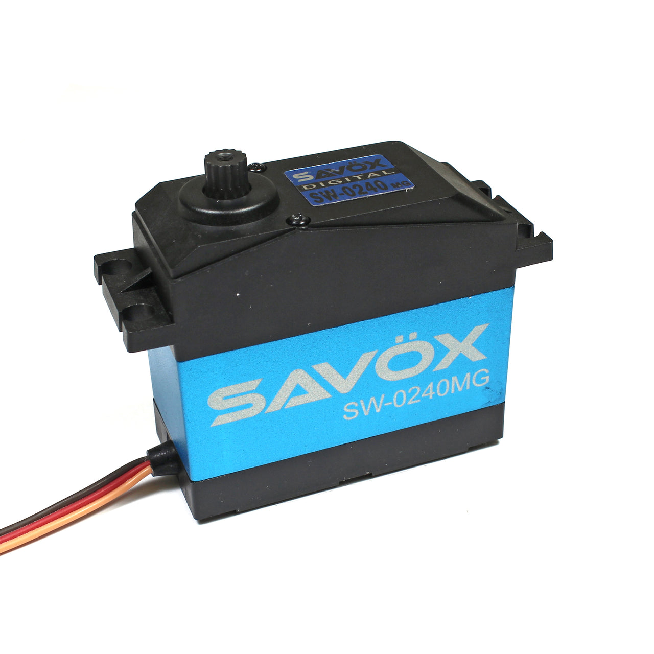 SAVSW0240MG Servo digital de alto voltaje, resistente al agua, escala 1/5, 0,15 segundos/486 oz a 7,4 V