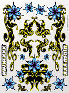 XXXS034 Dark Bloom Sticker Sheet