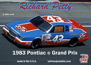 SJMRPGP1983T 1/25 Richard Petty 1983 Pontiac Grand Prix Talledega Ganador Kit de coche modelo de plástico