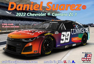 SJMTHC2022DSP 1/24 Trackhouse Racing Daniel Suarez 2022 Camaro Kit de coche modelo de plástico