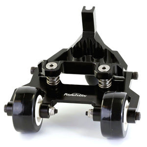PHBPHMAXX01BLACK Barra con ruedas de aluminio, negra, compatible con Traxxas Maxx
