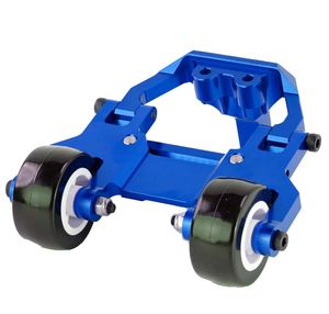 PHBPHMAXX01BLUE Barra con ruedas de aluminio, azul, compatible con Traxxas Maxx