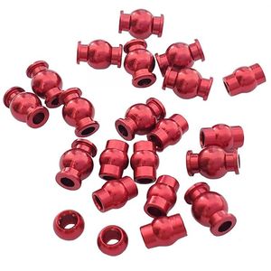 PHBARRMA09 Jeu complet de 22 boules pivotantes en aluminium, rouge, pour Arrma 1/10 4x4