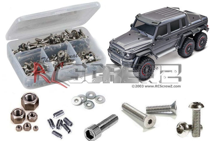 RCZTRA090 Stainless Steel Screw Kit - TRA TRX-6 Crawler 1:10