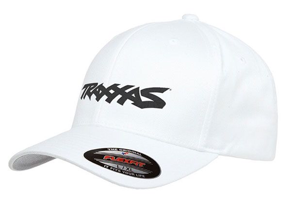 1188-WHT-LXL Traxxas Logo Hat White Large/XL