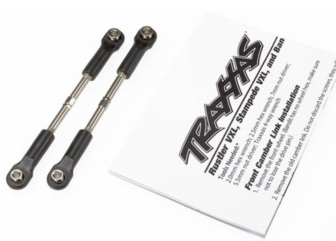 2445 Traxxas Turnbuckles / Toe Links with Rod Ends, 55mm (2)