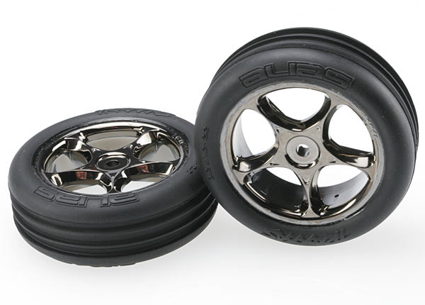 2471A Traxxas Neumáticos y ruedas Tracer 2.2" Negro Cromo