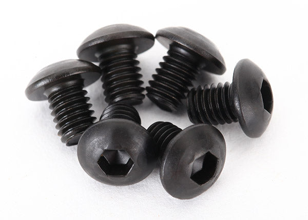 2515 Traxxas Screws, 3x4mm button-head machine (hex drive) (6)