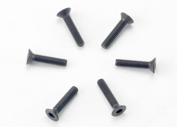 2526 Tornillos de cabeza plana Traxxas de 2,5 x 12 mm (6)