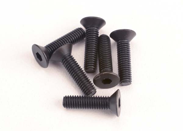 2552 Traxxas 3X12mm Flat Head Screws (6)